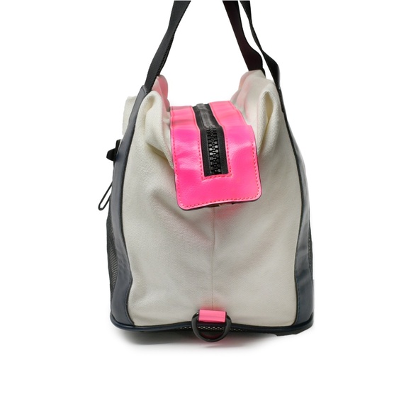 REBECCA MINKOFF Small Subway Tote Bag in Cream/Electric Pink - Picture 5 of 10